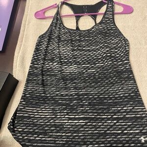 Under Armour Black and White Patterned Tank Top